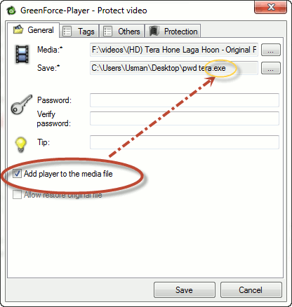 Creating password protected executable video Creating-password-protected-executable-video
