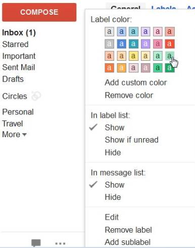 Gmail-label color Gmail-label-color