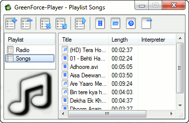 GreenForce Player playlist GreenForce Player playlist