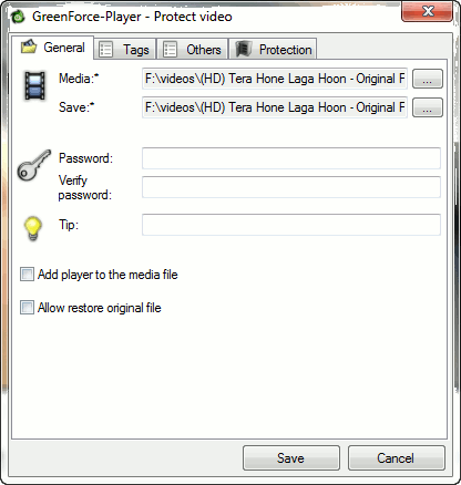 Password protect video Password protect video