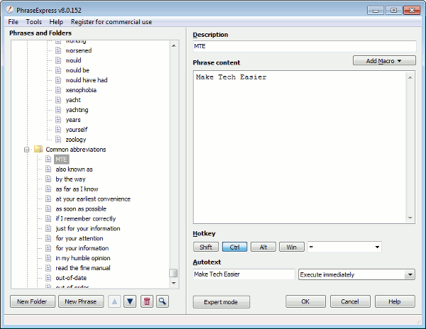 PhaseExpress Create-a-new-phrase