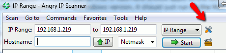 angry-ip-scanner IP range