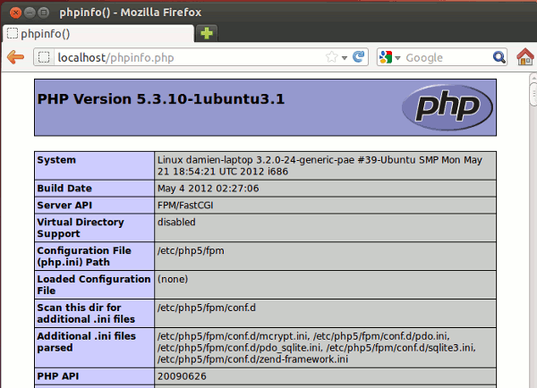 lemp-phpinfo lemp-phpinfo