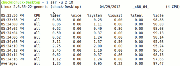 sysstat-sar-u-output