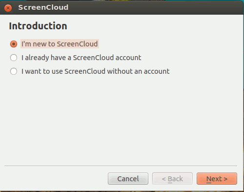 screencloud-setup-account