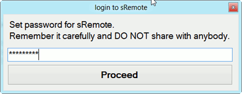 sremote-set-password sremote-set-password