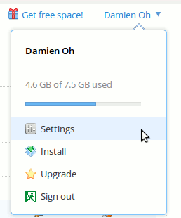 dropbox-settings dropbox-settings