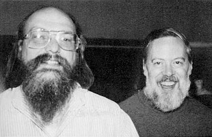Ken Thompson and Dennis Ritchie, Unix creators