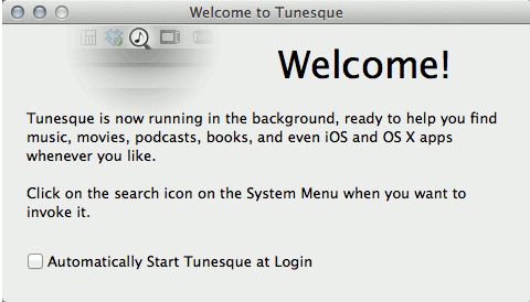 Tunesque Welcome Window