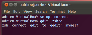 zsh-correction zsh-correction