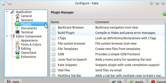 kate-buildpluginsetting kate-buildpluginsetting