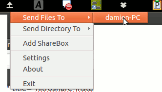 nitroshare-send-file-to