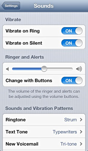 iOS Vibrations sounds