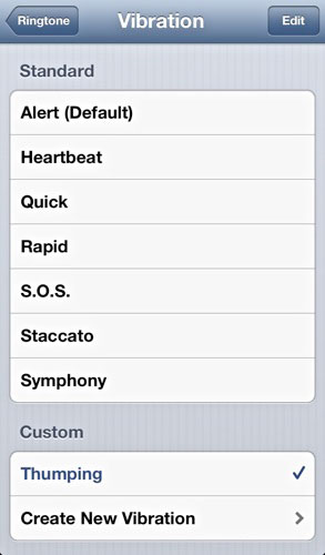 iOS Vibration