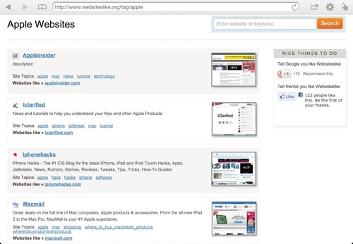 Websiteslike-for-apple