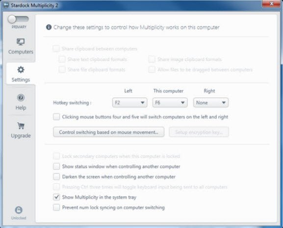 multiplicity-settings