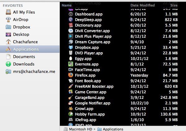 Xtrafinder - Light on Dark Background