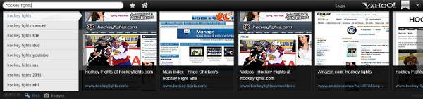 yahoo axis web search
