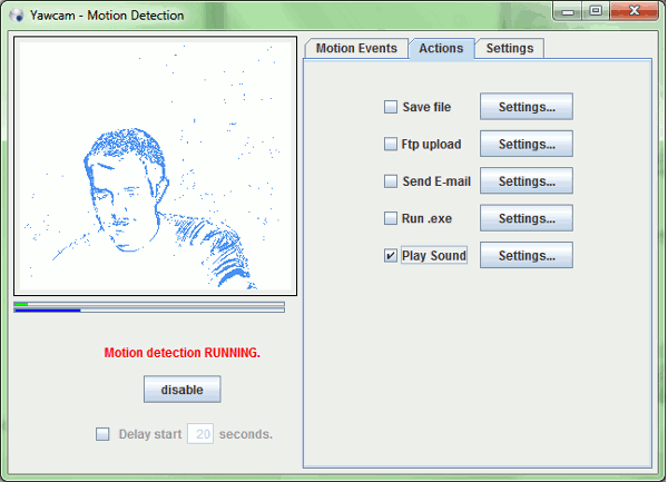 yawcam-motion-actions