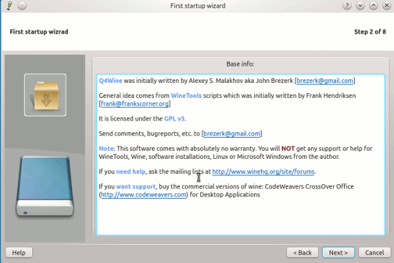 Installing q4wine - part 2 Installing q4wine - part 3