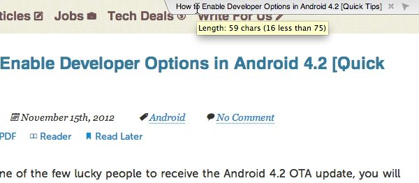 See the character length of the page title.