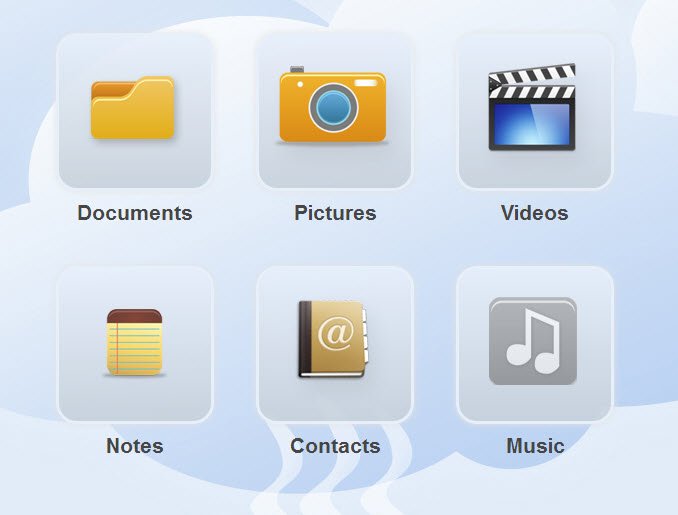 cloudkafe-online-storage-categories