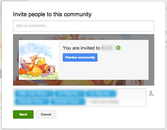 Invite people to your Google+ community.