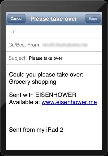 Delegate tasks in Eisenhower.