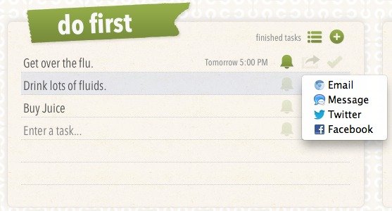 Share your tasks on Eisenpower.