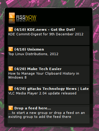 plasmoid-rssnow