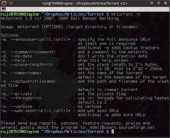 torrent-mktorrent-help