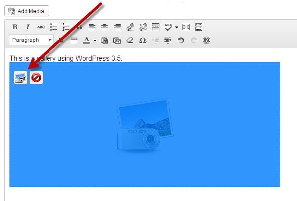 Edit your WordPress image gallery.