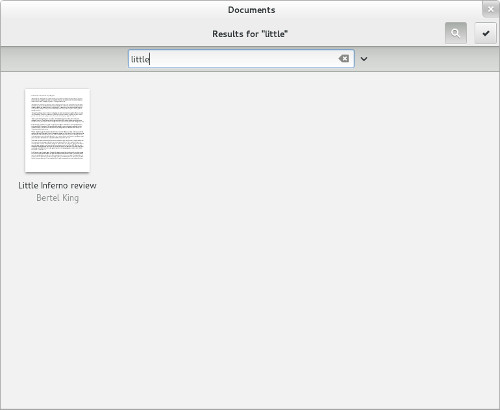SearchingGNOME-Documents