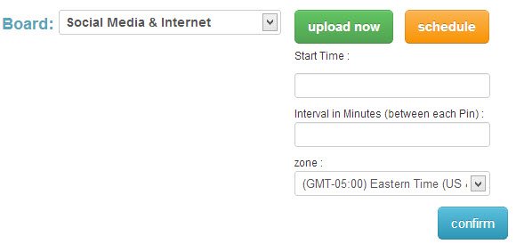 Customize your pin schedule on Pingraphy.