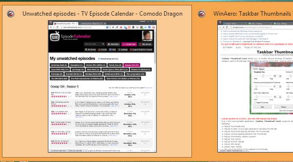 Make your taskbar thumbnails large.