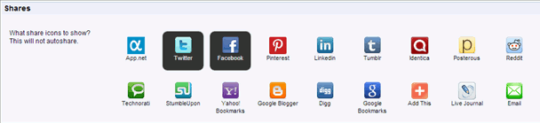 Choosing where to share