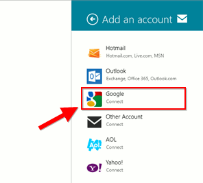 Integrate Google Apps to Windows8-add-mail-account