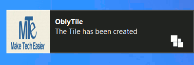 Tile created tile-created