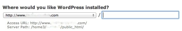 cpanel-wordpress-installed-location