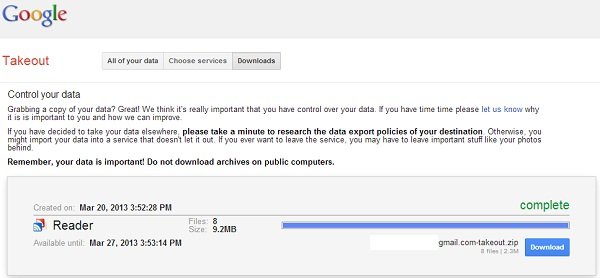 google-reader-export-data