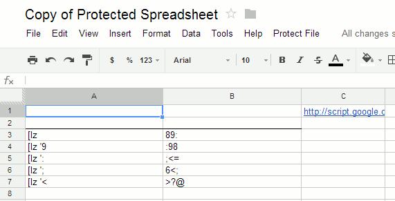 encrypted-spreadsheet