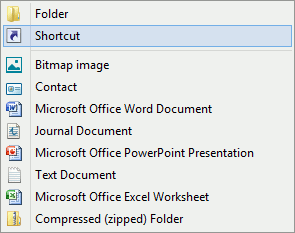 Creating new shortcut creating-new-shortcut