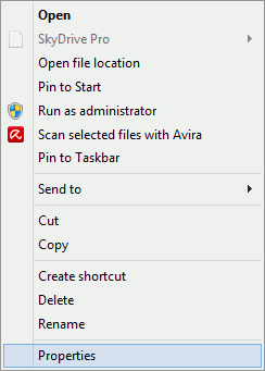 Opening Properties of shutdown shortcut opening-properties-of-shutdown-shortcut