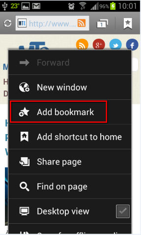 Add bookmark
