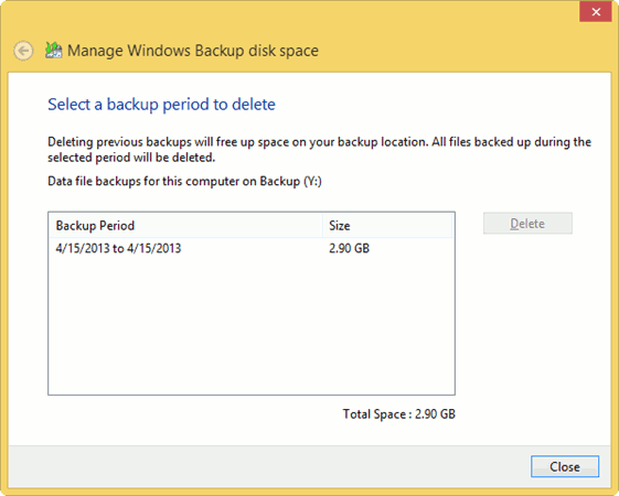 Viewing backups viewing-backups