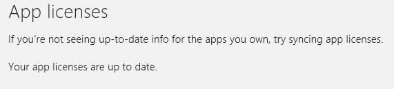 App licenses synced app-licenses-synced
