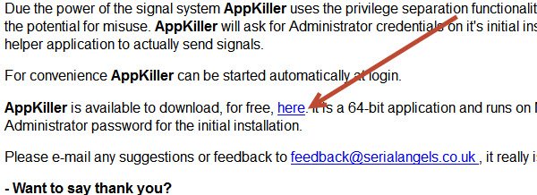Click 'here' to download AppKiller.