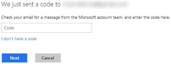 Enter your security code.