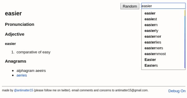 Offline Dictionary Chrome app
