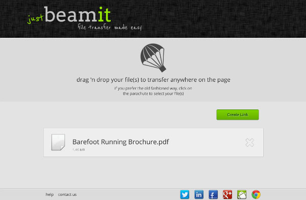 JustBeamIt File Uploaded